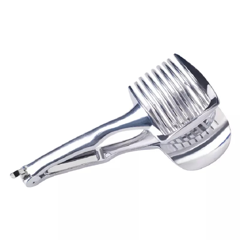 Kitchen Vegetable Slicer Onion Slicing Tool Stainless Steel Food Cutter 4