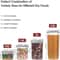 Premium Piece BPA Free Kitchen Storage Containers Set with Airtight Food Storage Containers Labels & Pen