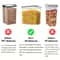 Premium Piece BPA Free Kitchen Storage Containers Set with Airtight Food Storage Containers Labels & Pen