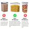 Premium Piece BPA Free Kitchen Storage Containers Set with Airtight Food Storage Containers Labels & Pen