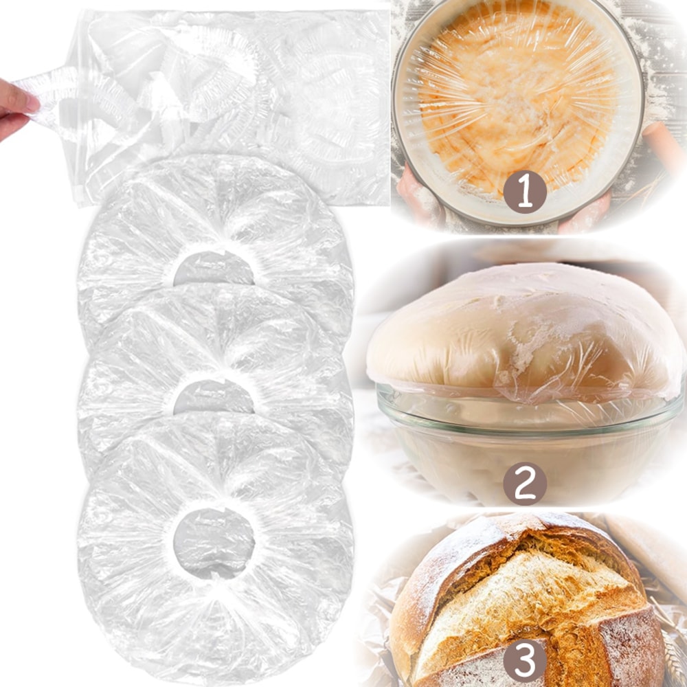 Reusable Elastic Bread Proofing Bowl Covers Stretchable Food Storage & Sourdough Dough Lid