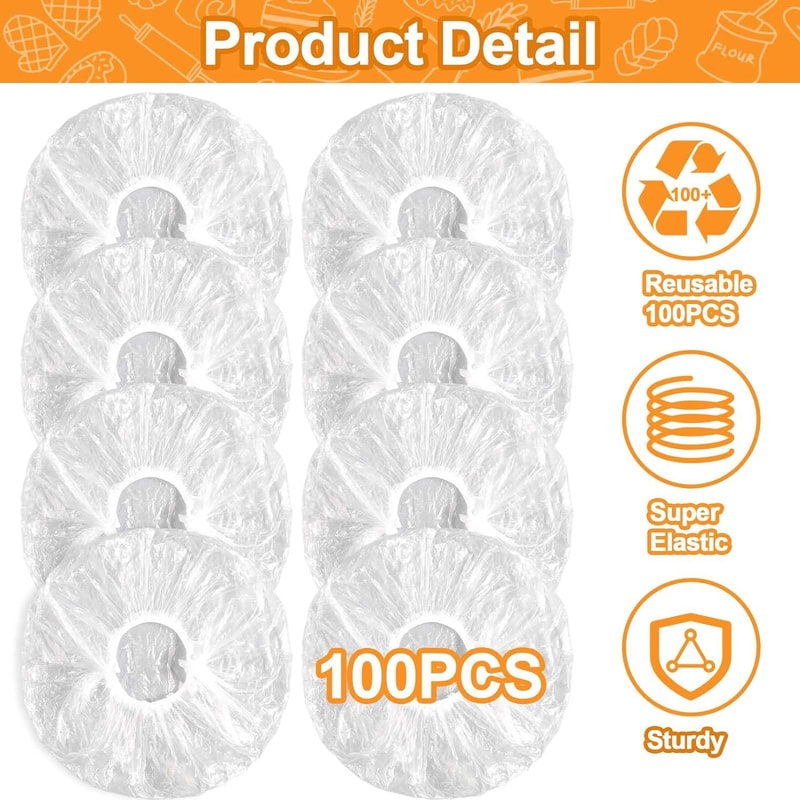 Reusable Elastic Bread Proofing Bowl Covers Stretchable Food Storage & Sourdough Dough Lid