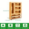 Bamboo Kitchen Wrap & Bag Organizer with Cutter Multi Slot Drawer & Wall Storage