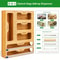 Bamboo Kitchen Wrap & Bag Organizer with Cutter Multi Slot Drawer & Wall Storage