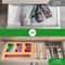 Bamboo Kitchen Wrap & Bag Organizer with Cutter Multi Slot Drawer & Wall Storage