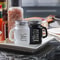 Classic Black & White Glass Salt and Pepper Shaker Set Vintage Tabletop Seasoning Duo