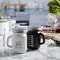 Classic Black & White Glass Salt and Pepper Shaker Set Vintage Tabletop Seasoning Duo