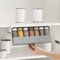 Under Shelf Seasoning Bottle Storage Wall Mounted Spice Organizer Kitchen Rack 1