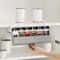 Under Shelf Seasoning Bottle Storage Wall Mounted Spice Organizer Kitchen Rack 4