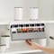 Under Shelf Seasoning Bottle Storage Wall Mounted Spice Organizer Kitchen Rack 4
