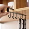 Wall Mounted Mug Holder Kitchen Cup Organizer Storage Hooks Space Saving Coffee Cup Rack 1