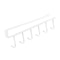 Wall Mounted Mug Holder Kitchen Cup Organizer Storage Hooks Space Saving Coffee Cup Rack 6
