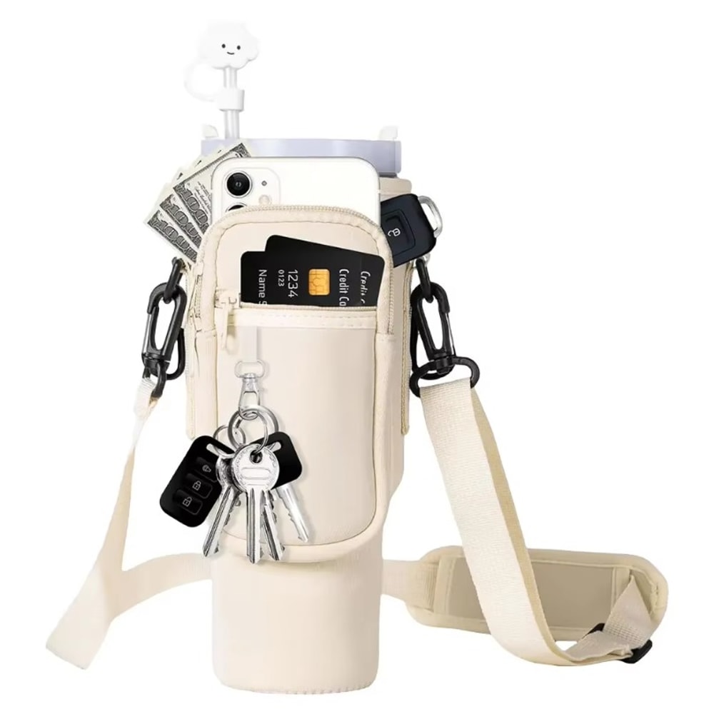 HydraCarry Water Bottle Carrier Bag For Stanley Quencher With Adjustable Strap 1
