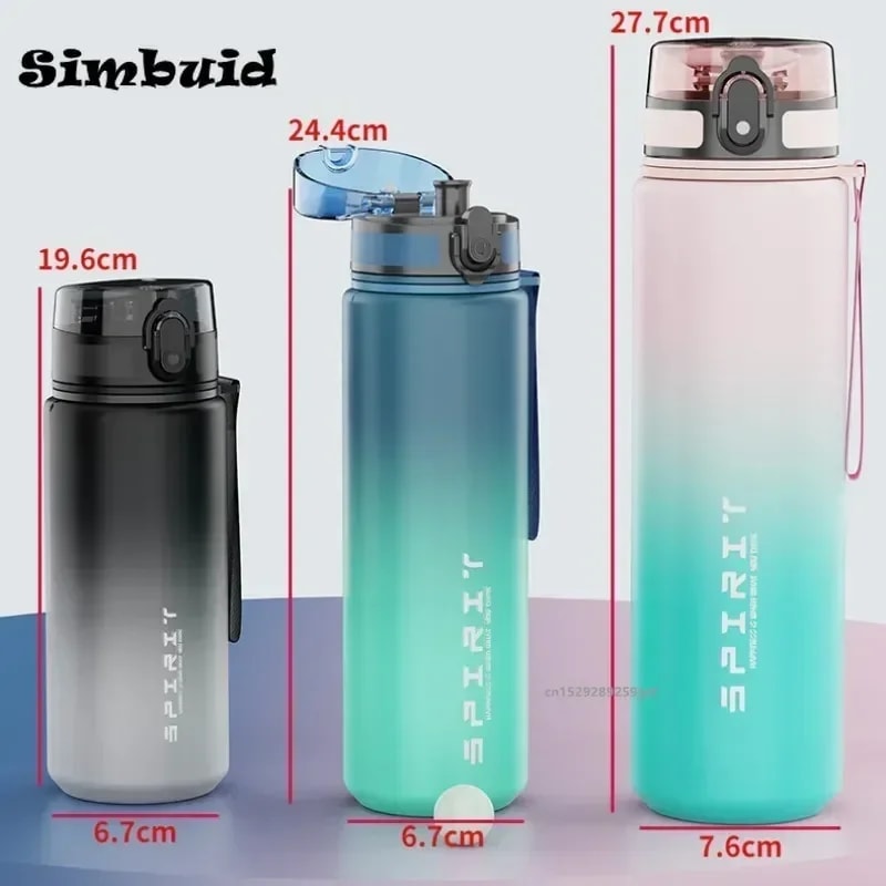 HydraGo Leakproof Sports Water Bottle For Gym Travel Outdoor Fitness 1