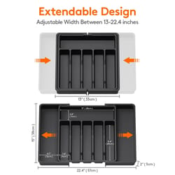 flexisort expandable silverware drawer organizer tray