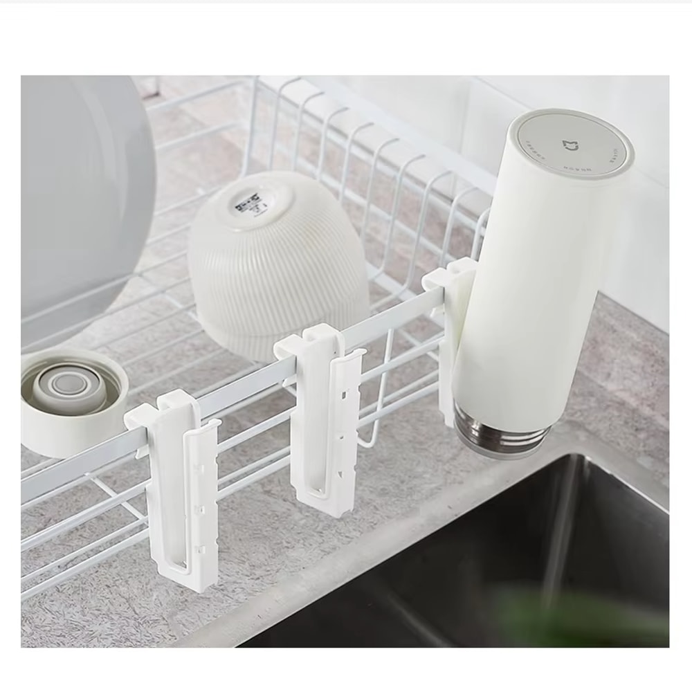 SpaceDry Wall Mounted Cup Holder & Draining Storage Rack
