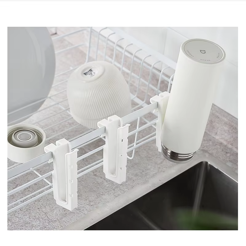 SpaceDry Wall Mounted Cup Holder & Draining Storage Rack