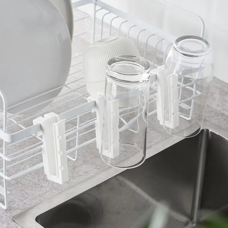 SpaceDry Wall Mounted Cup Holder & Draining Storage Rack