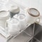 SpaceDry Wall Mounted Cup Holder & Draining Storage Rack