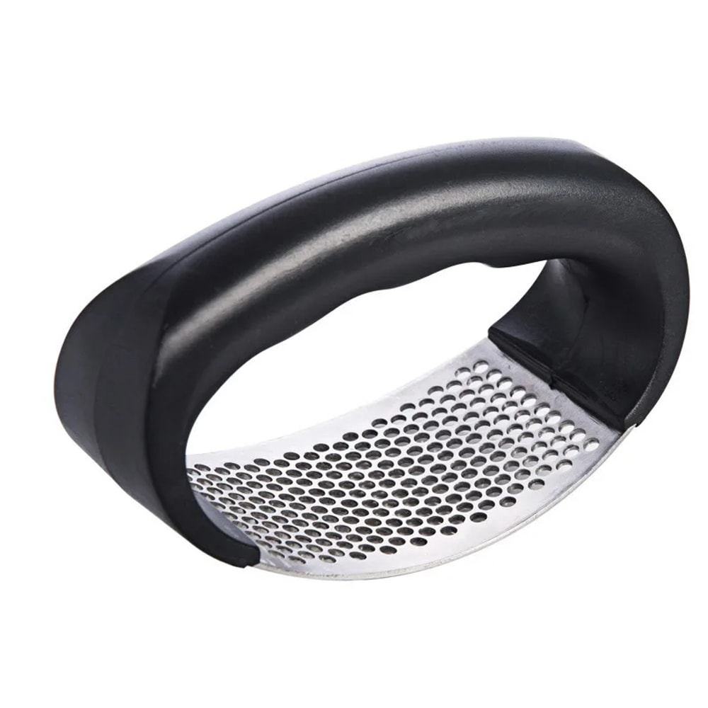 GarlicEase Stainless Steel Garlic Press & Manual Garlic Crusher