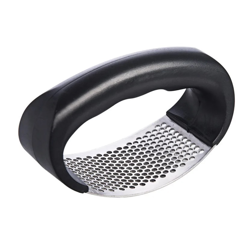 GarlicEase Stainless Steel Garlic Press & Manual Garlic Crusher