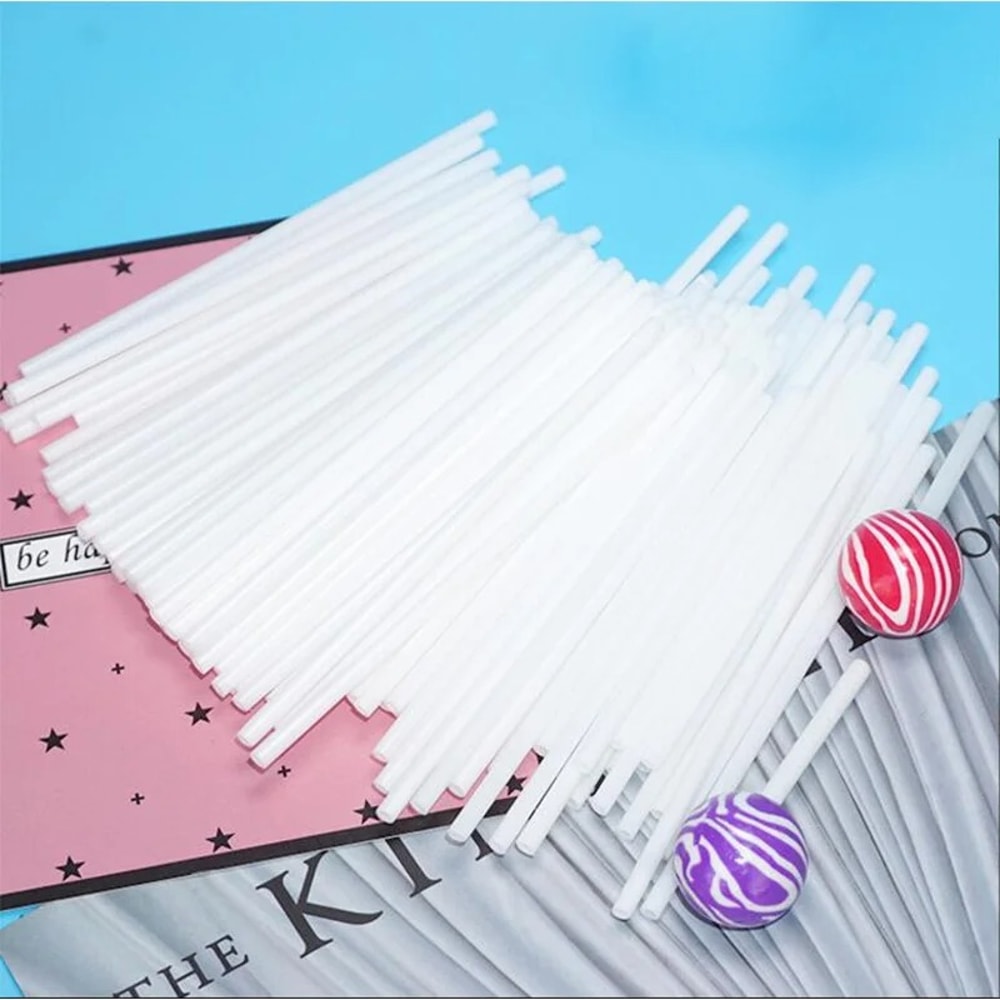 Reusable Acrylic Lollipop Sticks For Cake Pops Candy Chocolate Treats 2