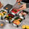 FreshLock Stainless Steel Food Storage Containers Set Leakproof Stackable Kitchen Organizers