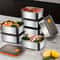 FreshLock Stainless Steel Food Storage Containers Set Leakproof Stackable Kitchen Organizers