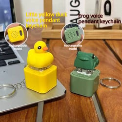 funfrog rechargeable fidget clicker keychain with led sound light