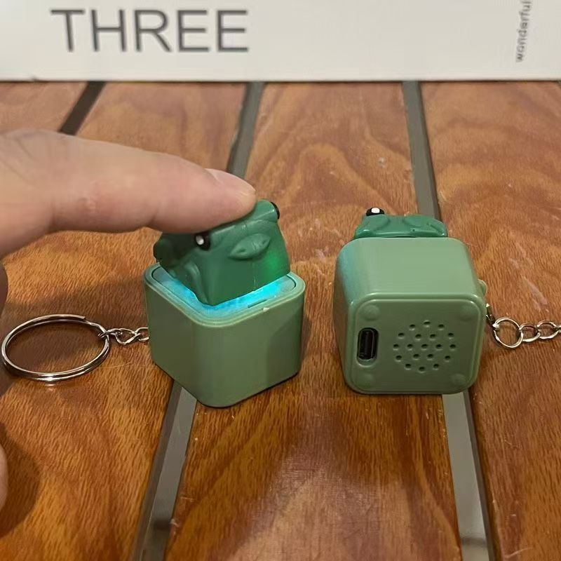 FunFrog Rechargeable Fidget Clicker Keychain With LED Sound Light 2