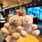 Charming Curly Bear Plush Keychain Bag Charm Toy 1