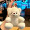 Charming Curly Bear Plush Keychain Bag Charm Toy 3