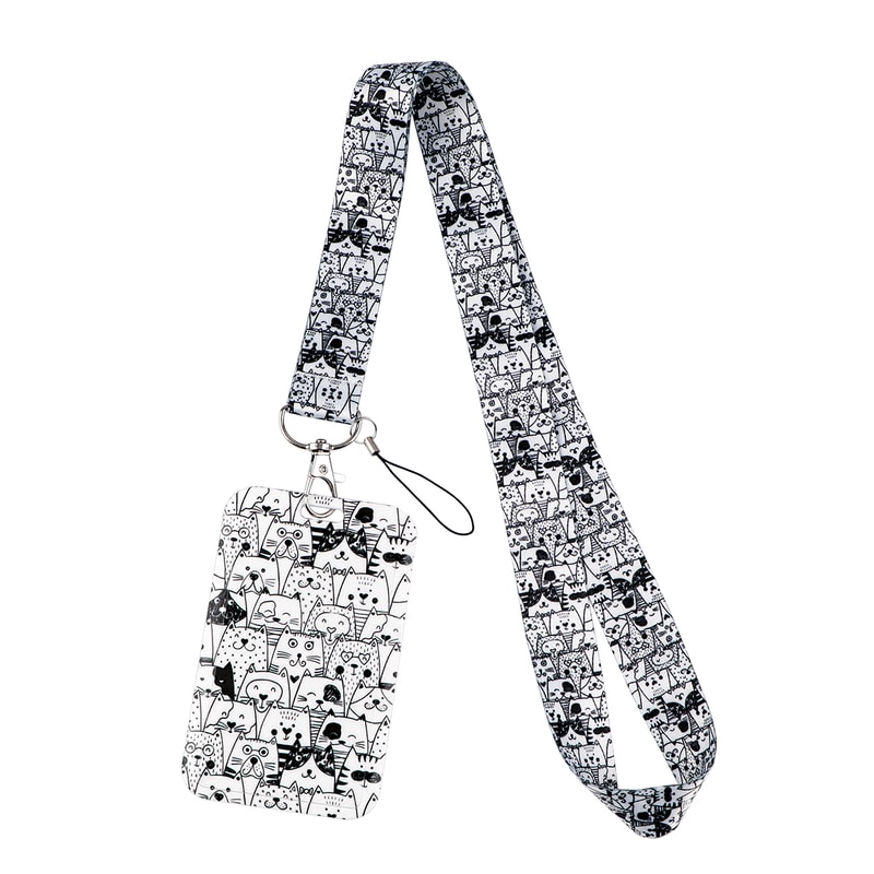 AdoraPaws Cat Lanyard Cute ID Card Holder Strap 4