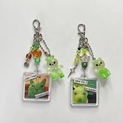 cosmobuddy alien keychain phone charm & bag pendant