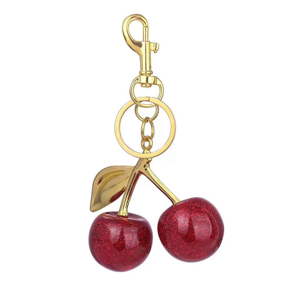 Cherry Charm Keychain Pendant For Bags Keys Everyday Accessories 7