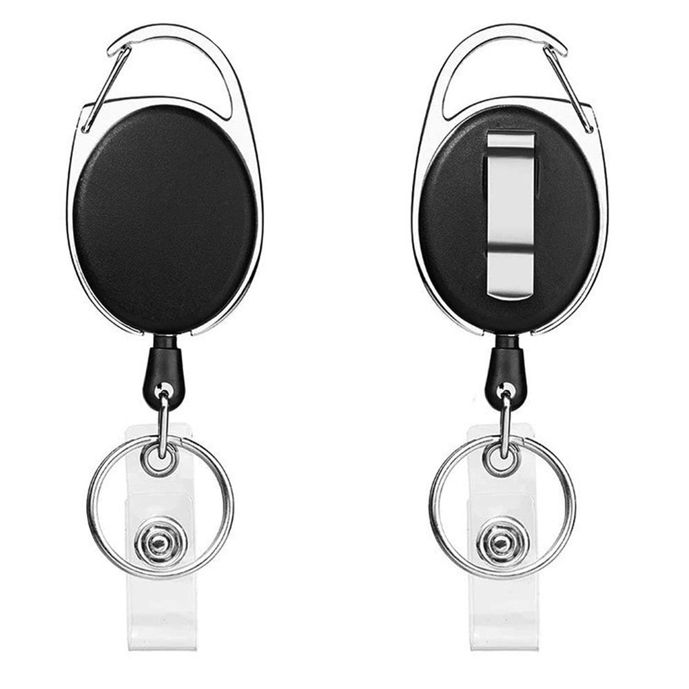 SecureReach Heavy Duty Retractable Badge Reel ID Card Holder 0