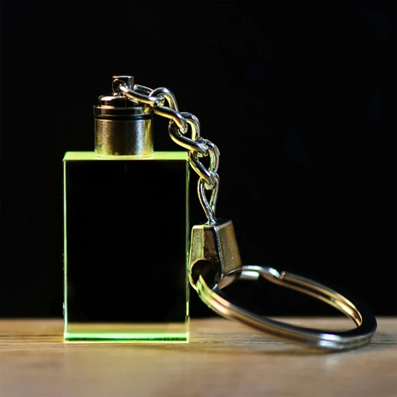 Premium Crystal Keyring With LED Light Elegant Luminous Keychain Gift 6