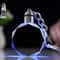 Premium Crystal Keyring With LED Light Elegant Luminous Keychain Gift 7