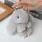 Fluffy Bunny Charm Keychain Cute Rabbit Bag Car Accessory 0