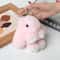 Fluffy Bunny Charm Keychain Cute Rabbit Bag Car Accessory 4