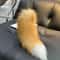 LuxeFluff Faux Fur Fox Tail Keychain Charm For Bags Keys 4