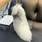 LuxeFluff Faux Fur Fox Tail Keychain Charm For Bags Keys 6