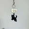 Midnight Paws Kawaii Black Cat Keychain Charm for Bags Phones & Accessories