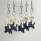 Midnight Paws Kawaii Black Cat Keychain Charm for Bags Phones & Accessories