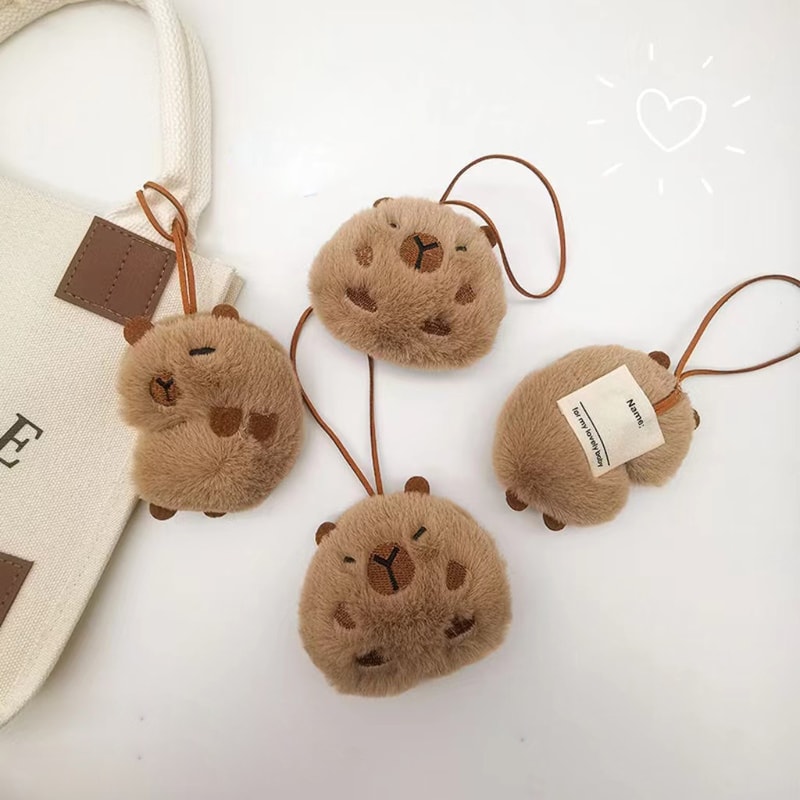 CapyBuddy Plush Capybara Keychain Backpack Name Tag For Kids 1