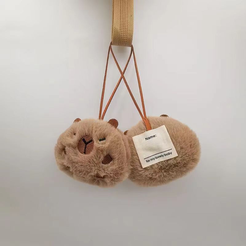 CapyBuddy Plush Capybara Keychain Backpack Name Tag For Kids 2