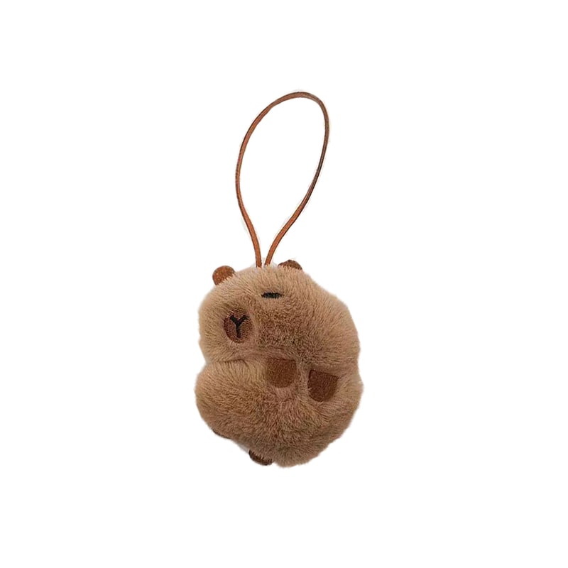 CapyBuddy Plush Capybara Keychain Backpack Name Tag For Kids 3