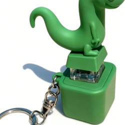 lizard click fidget keychain rechargeable stress relief toy