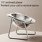 ErgoFeast Tilted Cat Bowl With Stainless Steel Stand 3