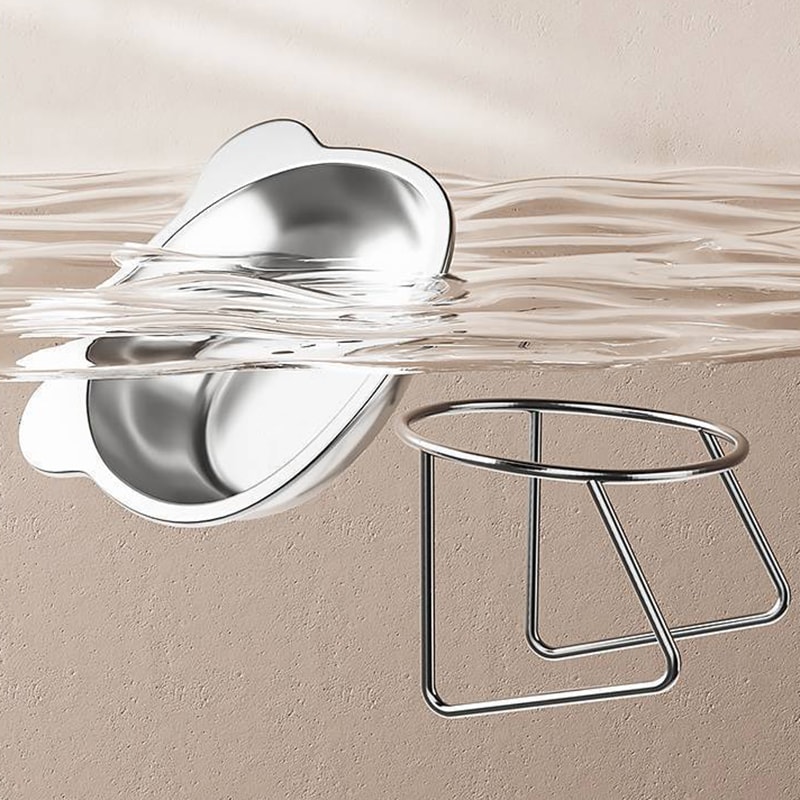 ErgoFeast Tilted Cat Bowl With Stainless Steel Stand 4
